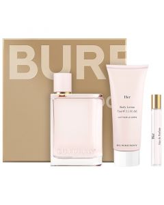 BURBEERY FOR HER EDP 100ML+BODY LOTION 75ML+EDP 7,5ML