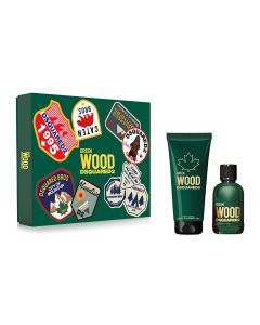 DSQUARED GREEN WOOD POUR HOMME EDT 100ml+ SHOWER GEL 150ml